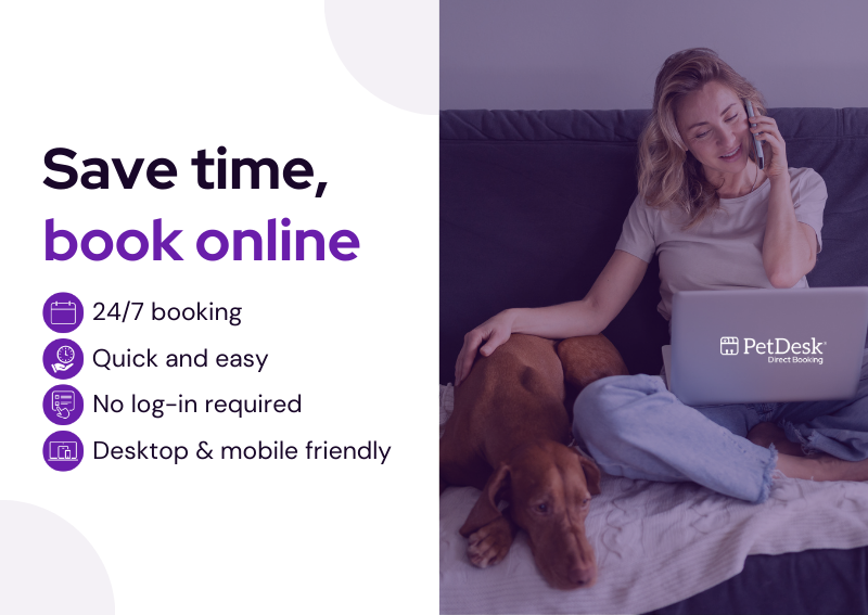 Carousel Slide 1: Save time and book online with our new booking tool!